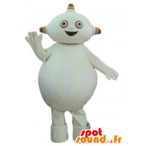 Mascot beige alien, mollig en grappige - MASFR23759 - Niet-ingedeelde Mascottes