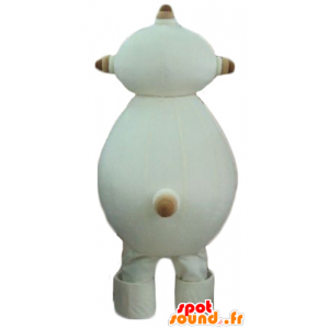 Mascot bege alienígena, gordo e engraçado - MASFR23759 - Mascotes não classificados