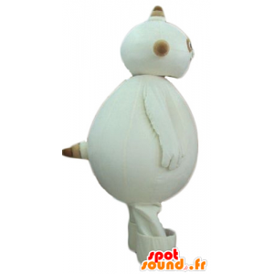 Mascot beige alien, mollig en grappige - MASFR23759 - Niet-ingedeelde Mascottes