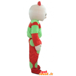 Doll mascot, green and red baby - MASFR23760 - Human mascots