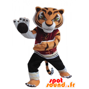 Tijger mascotte, de beroemde karakter van Kung Fu Panda - MASFR23762 - Celebrities Mascottes