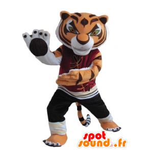 Tijger mascotte, de beroemde karakter van Kung Fu Panda - MASFR23762 - Celebrities Mascottes