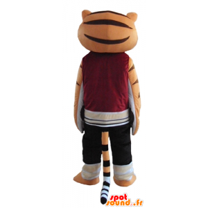 Tiger mascote, famoso personagem de Kung Fu Panda - MASFR23762 - Celebridades Mascotes