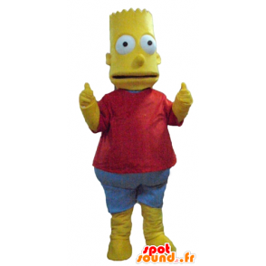 Mascotte de Bart Simpson, célèbre personnage de dessin animé - MASFR23767 - Mascottes Les Simpson