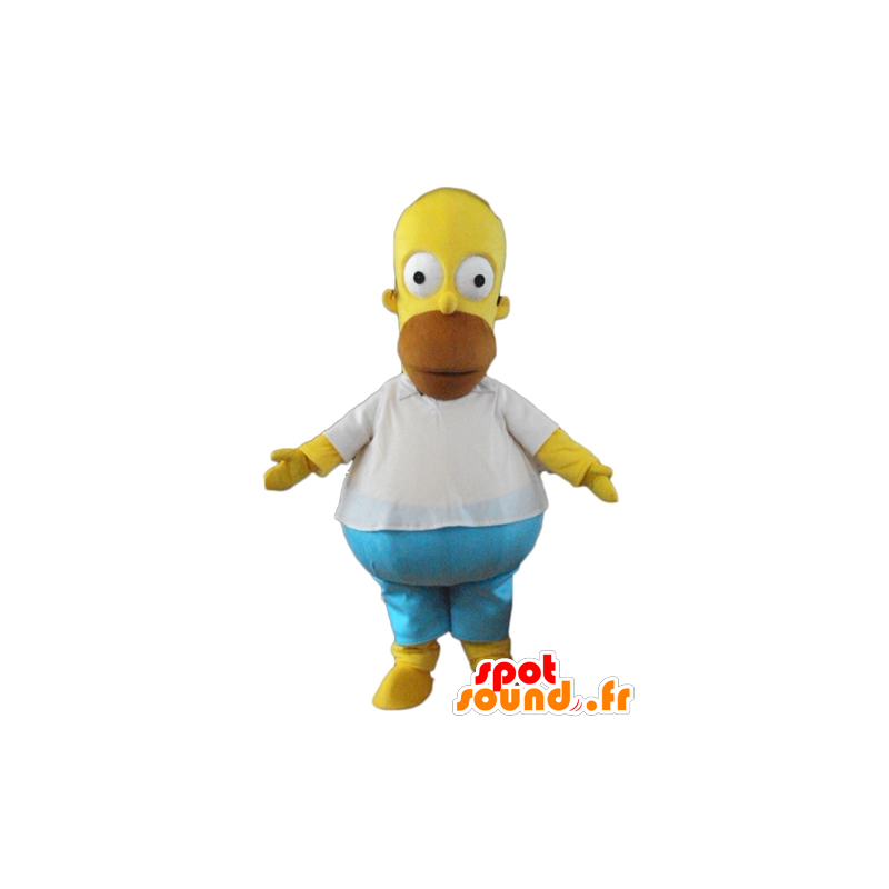 Mascotte de Homer Simpson, célèbre personnage de dessin animé - MASFR23770 - Mascottes Les Simpson