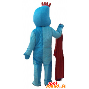 Mascot blu uomo, con una cresta rossa - MASFR23771 - Mascotte non classificati