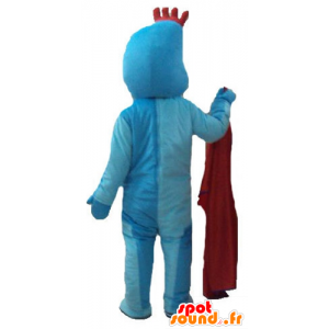 Mascot hombre azul, con una cresta roja - MASFR23771 - Mascotas sin clasificar