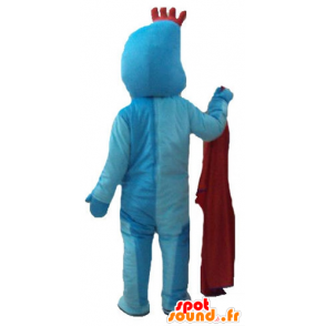 Mascot hombre azul, con una cresta roja - MASFR23771 - Mascotas sin clasificar