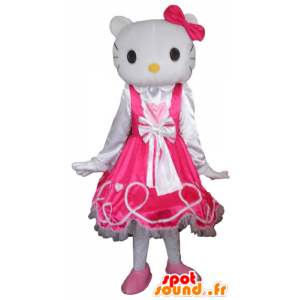 Mascot Hello Kitty, de beroemde witte kat cartoon - MASFR23778 - Hello Kitty Mascottes