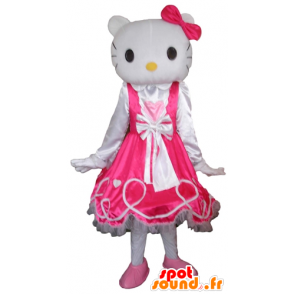 Mascot Hello Kitty, de beroemde witte kat cartoon - MASFR23778 - Hello Kitty Mascottes