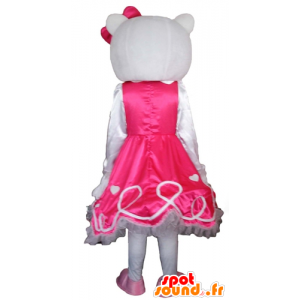 Mascotte Hello Kitty, célèbre chat blanc de dessin animé - MASFR23778 - Mascottes Hello Kitty