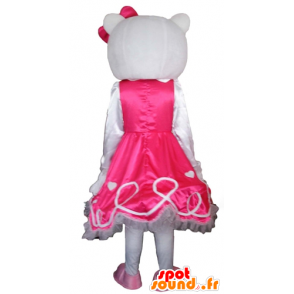Mascot Hello Kitty, kuuluisa valkoinen kissa sarjakuva - MASFR23778 - Hello Kitty Maskotteja