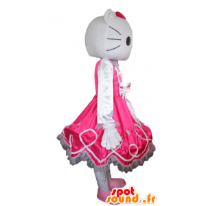 Hello Kitty maskot, känd tecknad vit katt - Spotsound maskot