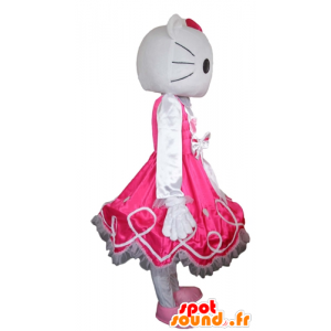 Mascot Hello Kitty, de beroemde witte kat cartoon - MASFR23778 - Hello Kitty Mascottes