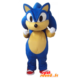 Mascot Sonic, de beroemde blauwe egel video game - MASFR23779 - Celebrities Mascottes