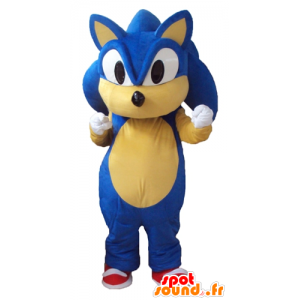 Sonic maskot, den berømte blå pindsvin - Spotsound maskot