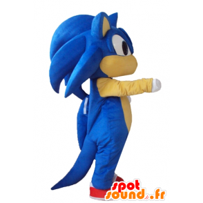 Maskot Sonic, slavný modrý ježek Videohra - MASFR23779 - Celebrity Maskoti