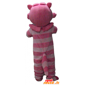 Mascot sly, pink cat from Alice in Wonderland - MASFR23780 - Cat mascots