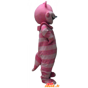 Mascot manhoso, gato cor de rosa de Alice no país das maravilhas - MASFR23780 - Mascotes gato