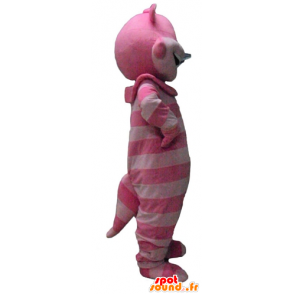 Mascot sly, pink cat from Alice in Wonderland - MASFR23780 - Cat mascots