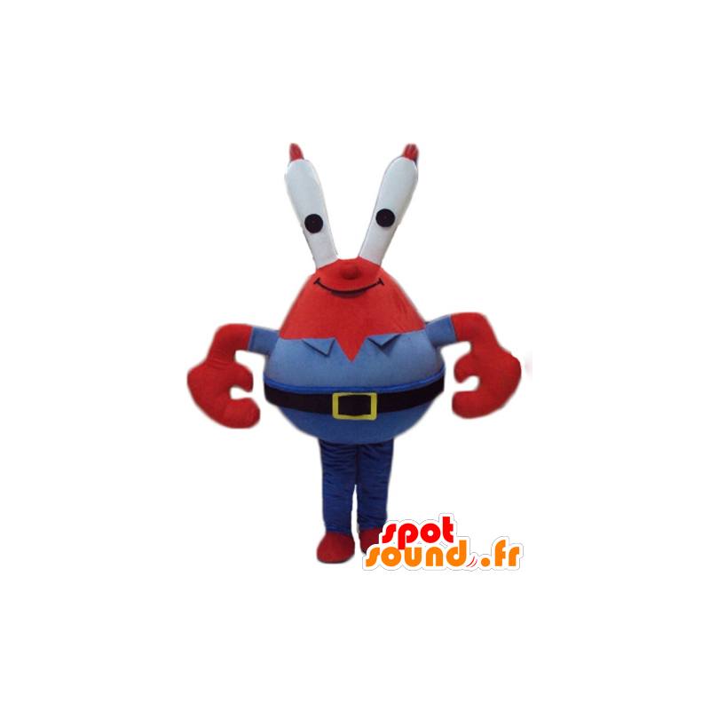 Maskot Mr. Crabs, berömd röd krabba i SpongeBob SquarePants -