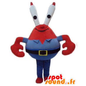 Mascot Mr. Crabs beroemde rode krab SpongeBob - MASFR23782 - Bob spons Mascottes