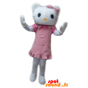 Mascot Hello Kitty, de beroemde witte kat cartoon - MASFR23784 - Hello Kitty Mascottes