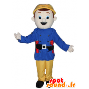 Mascot Mann, Wachmann, Feuerwehrmann - MASFR23792 - Menschliche Maskottchen