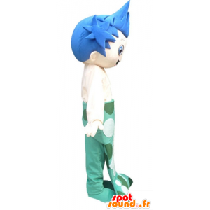 Boy mascot mermaid with blue hair - MASFR23793 - Mascots boys and girls