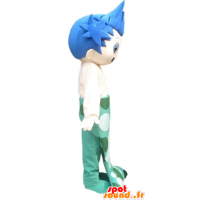 Boy mascot mermaid with blue hair - MASFR23793 - Mascots boys and girls