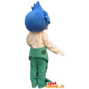 Boy mascot mermaid with blue hair - MASFR23793 - Mascots boys and girls