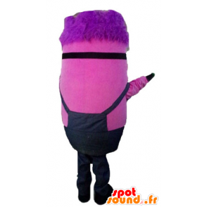 Mascot Pink Minion, karakter Me Despicable - MASFR23797 - kjendiser Maskoter
