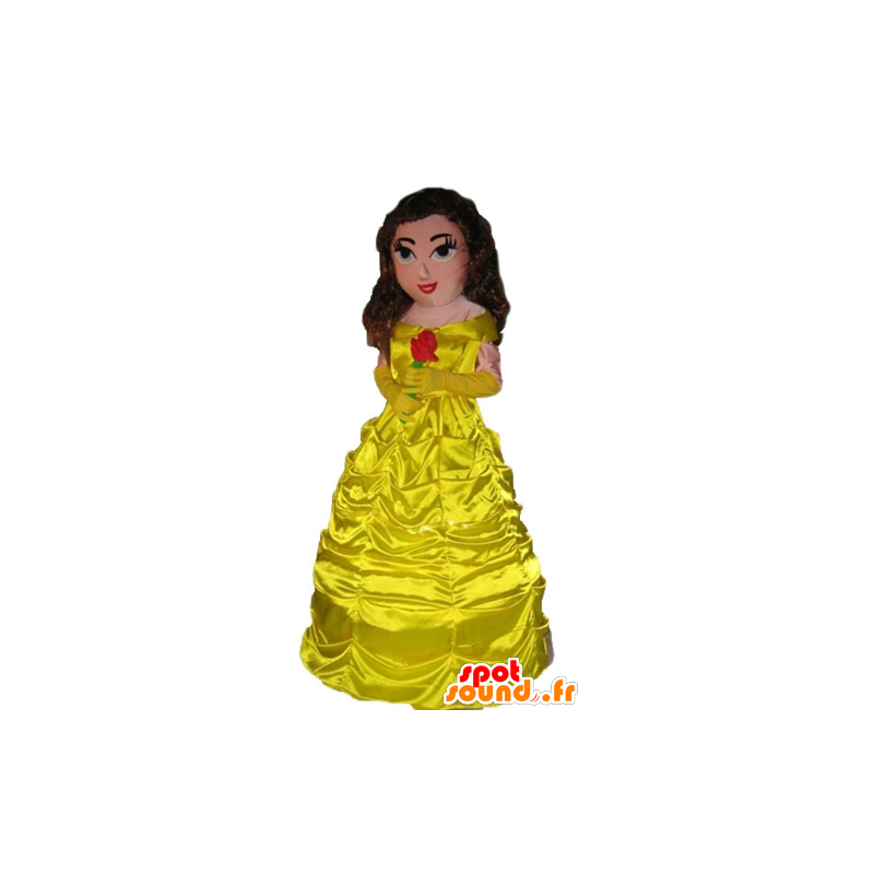 Princess mascot dressed in a beautiful yellow dress - MASFR23799 - Human mascots Princess mascot dressed in a beautiful yellow dress - MASFR23799 - Human mascots