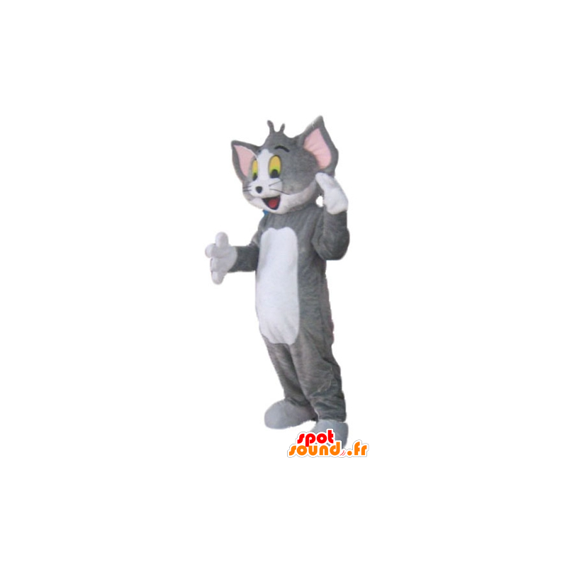 Tom mascote, o famoso gato cinzento e branco Looney Tunes - MASFR23802 - Mascottes Tom and Jerry