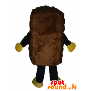 Kuchen Maskottchen brown kuchen, Riesen und lächelnd - MASFR23806 - Maskottchen von Backwaren