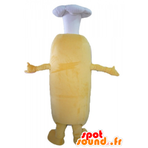 Hot Dog Mascot, molto divertente con gli occhiali e un cappellino - MASFR23808 - Mascotte di fast food