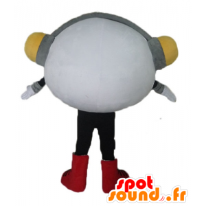 Mascot allegro uomo bianco con le cuffie - MASFR23810 - Mascotte non classificati