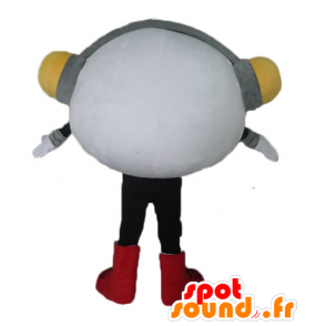 Mascotte vrolijke blanke man met een koptelefoon - MASFR23810 - Niet-ingedeelde Mascottes