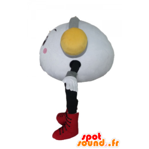 Mascot allegro uomo bianco con le cuffie - MASFR23810 - Mascotte non classificati