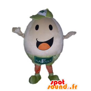 Mascot gigantisk egg, munter og jovial - MASFR23815 - mat maskot