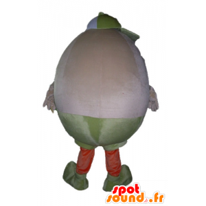 Mascotte giant egg, cheerful and jovial - MASFR23815 - Food mascot