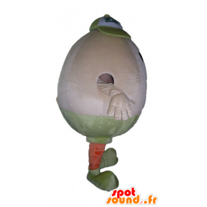 Mascot jättiläinen muna, iloinen ja lupsakka - MASFR23815 - ruoka maskotti