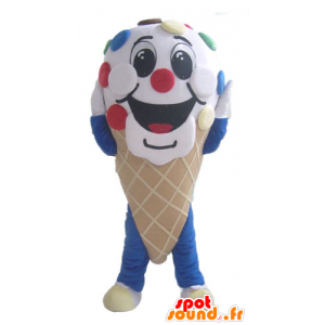 Cono mascotte ghiaccio gigante con Smarties - MASFR23822 - Mascotte di fast food