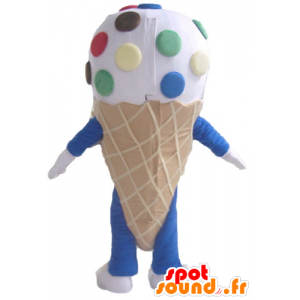 Mascot kæmpe iskegle med Smarties - Spotsound maskot kostume