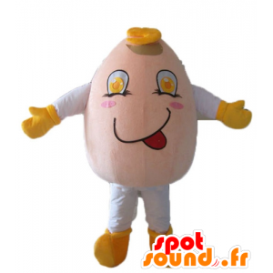 Mascot gigantisk egg, munter og jovial - MASFR23823 - mat maskot