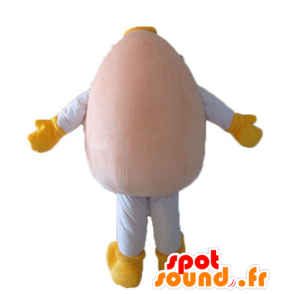 Mascot obří vejce, příjemně a bodře - MASFR23823 - potraviny maskot