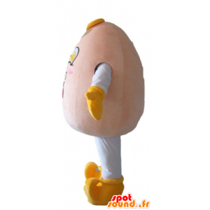 Mascotte d'œuf géant, très souriant et jovial - MASFR23823 - Mascotte alimentaires
