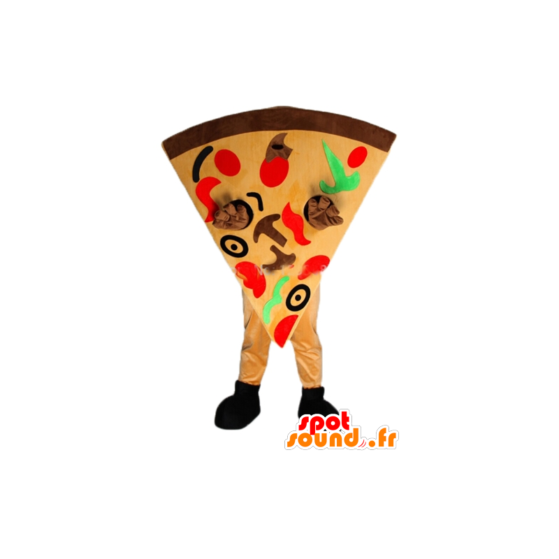 Mascotte quota pizza gigantesca, colorato - MASFR23826 - Mascotte Pizza