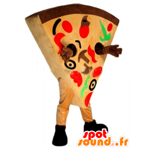 Mascot share de pizza gigante, colorido - MASFR23826 - Pizza Mascotes