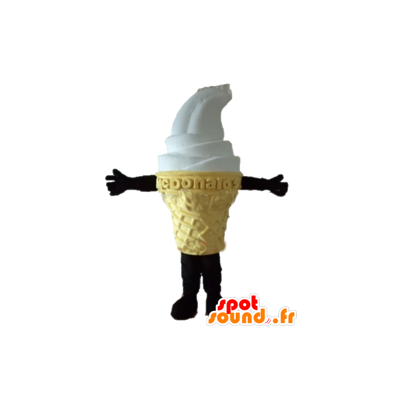 Ice cream cone mascot Mc Donald's - MASFR23830 - Fast food mascots